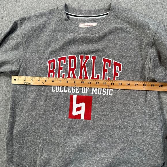 Berklee College of Music League Pullover Sweatshirt Size Small Gray Crew Neck - Picture 7 of 9